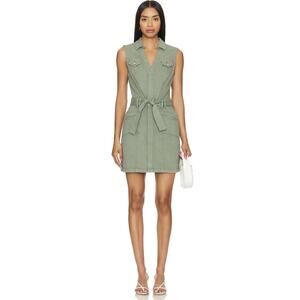 PAIGE Kelsee women’s Dress in Vintage Sweet Succulent Olive size 10 $249.00
